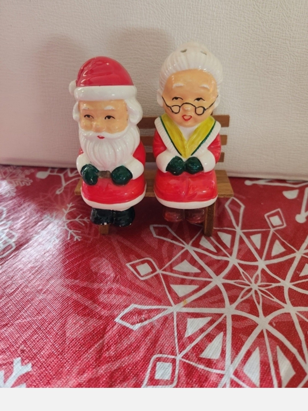 Holiday Santa & Mrs. Claus Salt & Pepper Shaker Set